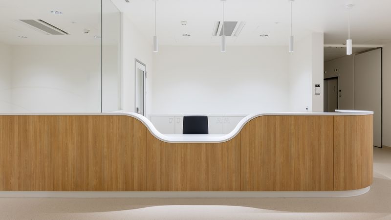 Hôpital des Enfants – Desk d'accueil – Reto Duriet Photography